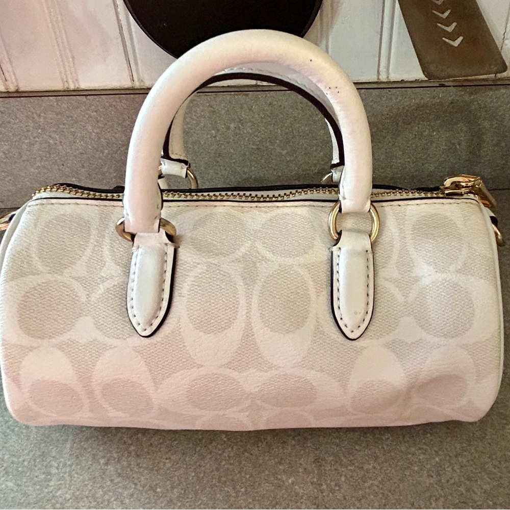 Coach Lacey satchel in White with Tassel Detail - Picture 2 of 8